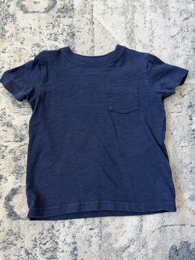 Janie and Jack Navy Short Sleeve Pocket Tee